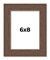 6x8 Wide Barnwood Picture Frame with UV-Resistant Acrylic & Acid Free Backing, Available in 6 Paint Finishes - Grey, Brown, White, and Black